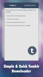 Photo & Video Explorer and Downloader for Tumblr應用截圖第0張