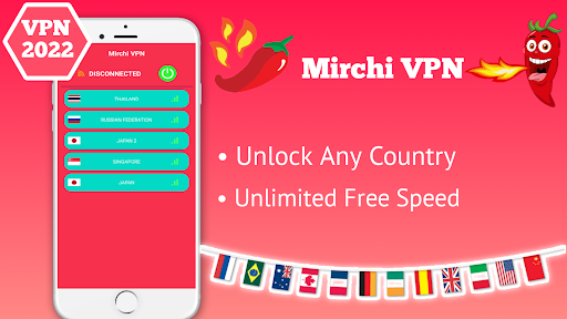 Mirchi VPN - Private & Fast Captura de pantalla 0