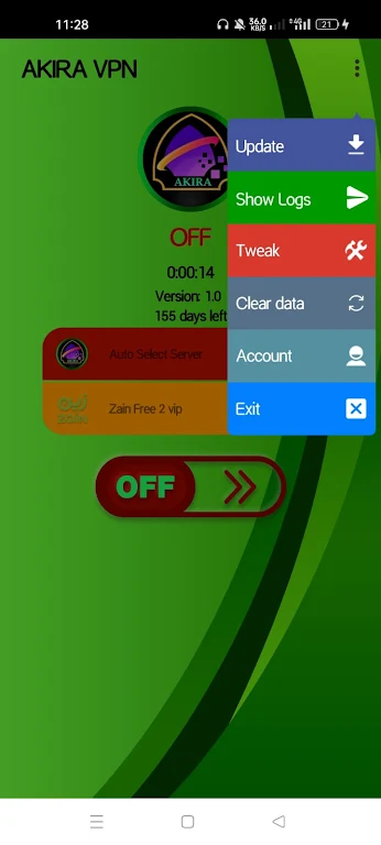 AKIRA VPN Captura de tela 0