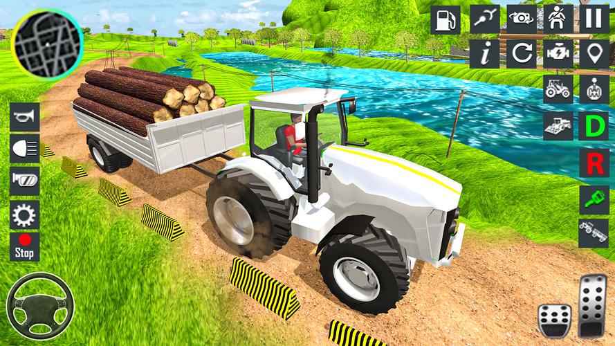 Tractor Driving Tractor Game スクリーンショット 1