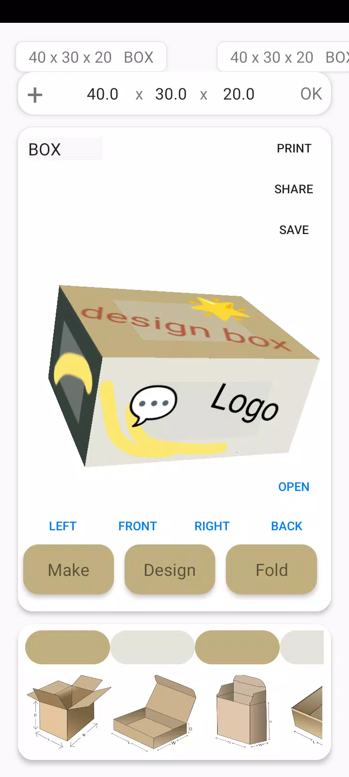 Box Maker Template Creator Pro Captura de tela 1
