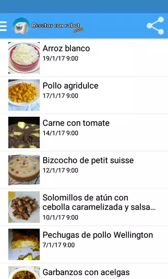 Recetas con robot स्क्रीनशॉट 0
