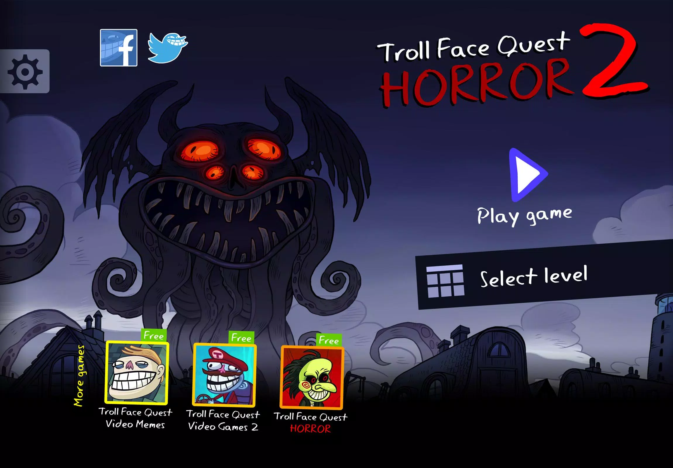 Troll Face Quest: Horror 2 स्क्रीनशॉट 0