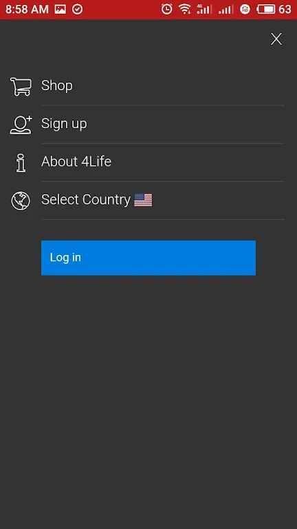 4Life Login Captura de tela 2