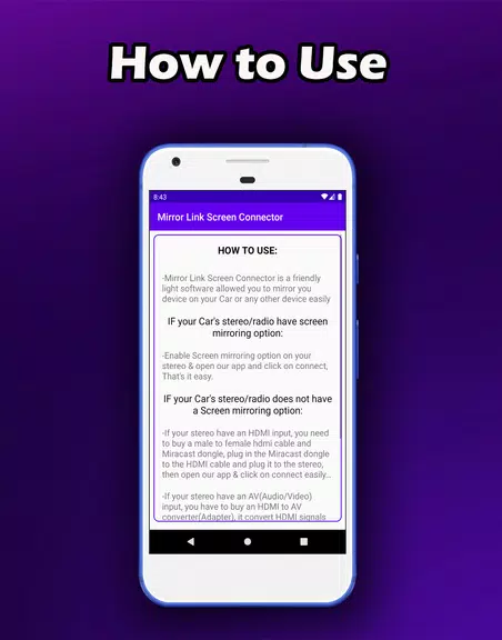 Mirror Link Screen Connector Capture d'écran 2