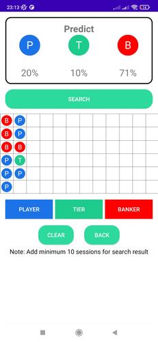Baccarat Predict Tool Capture d'écran 1