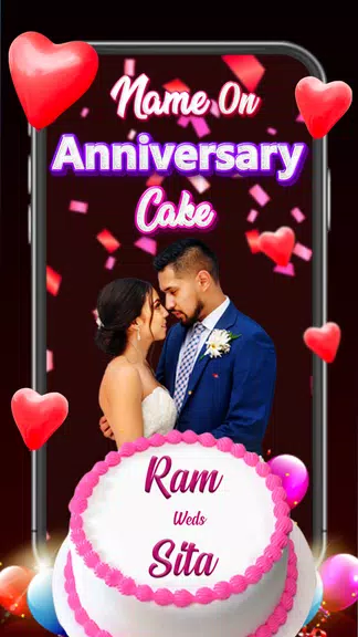 Name On Anniversary Cake应用截图第0张
