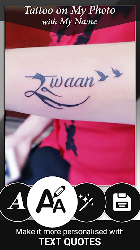 Tattoo Name On My Photo Editor Скриншот 0