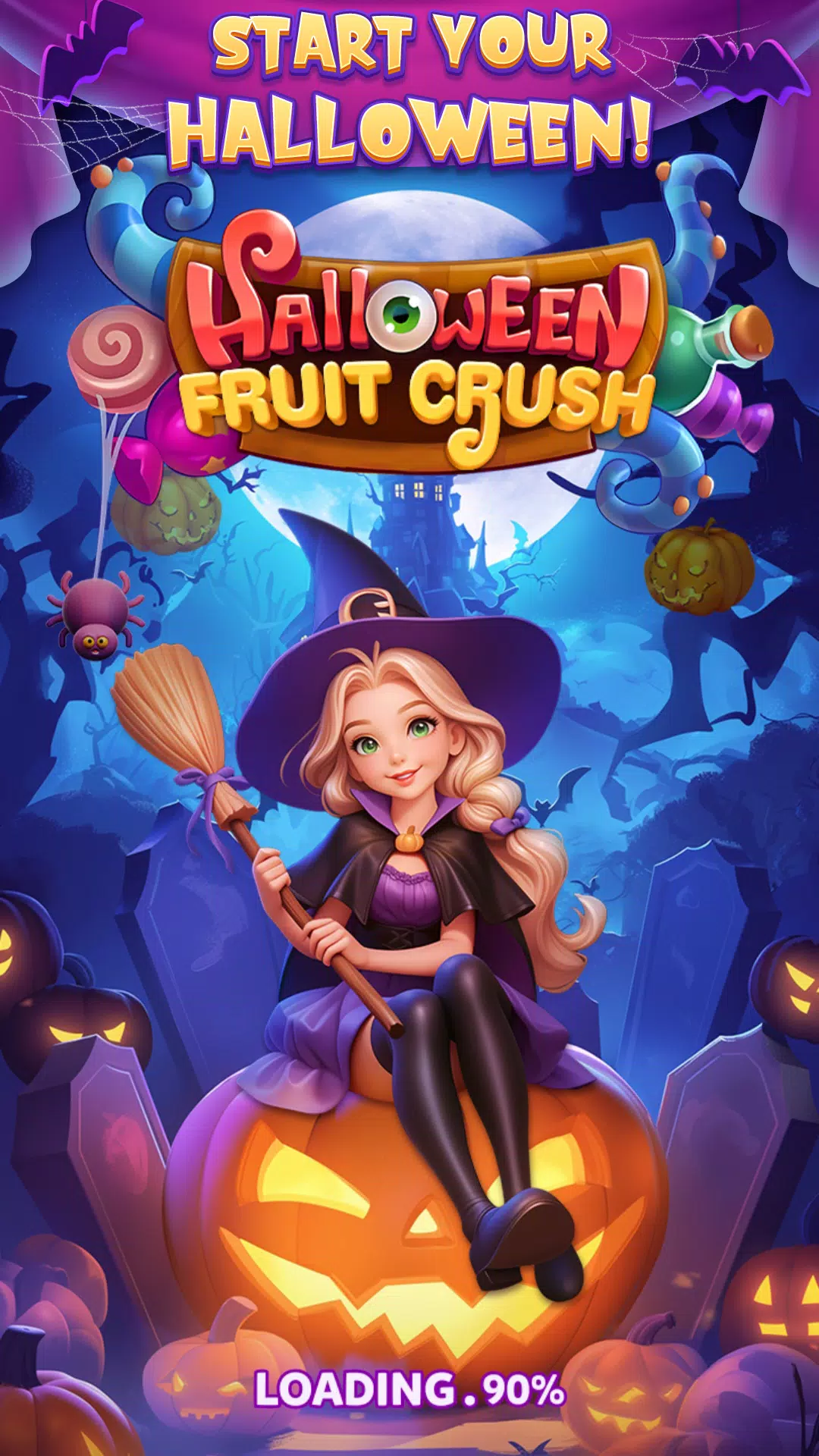 Halloween Fruit Crush Captura de pantalla 0