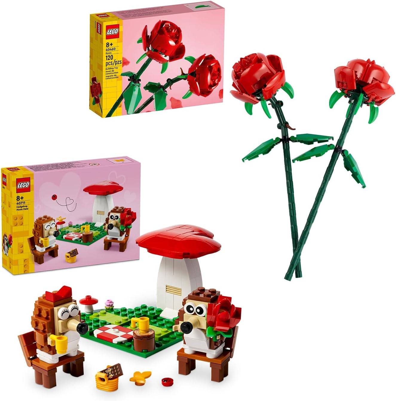 LEGO Roses + Hedgehog Picnic Date