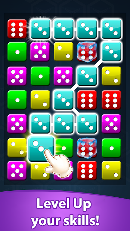 Dice Match Line Puzzle Games Capture d'écran 3