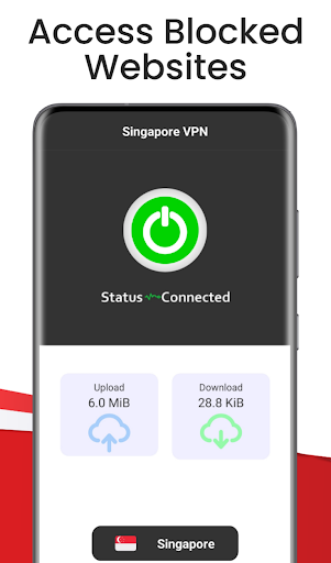 Singapore VPN - Unlimited Fast Captura de pantalla 1
