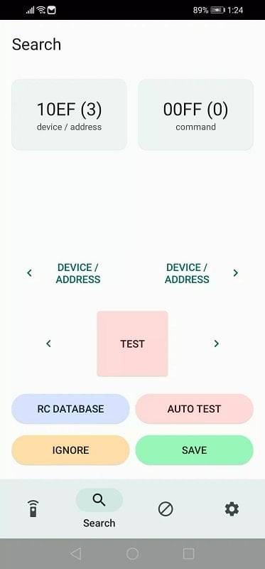 IrCode Finder Universal Remote 스크린샷 1