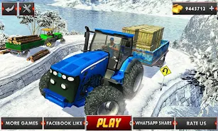 Farm Tractor Cargo Driving Sim Capture d'écran 0