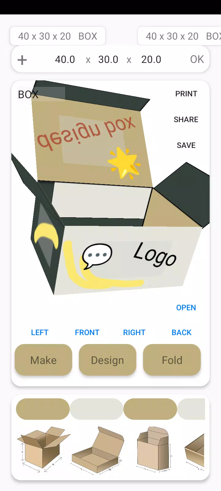 Box Maker Template Creator Pro Captura de tela 0