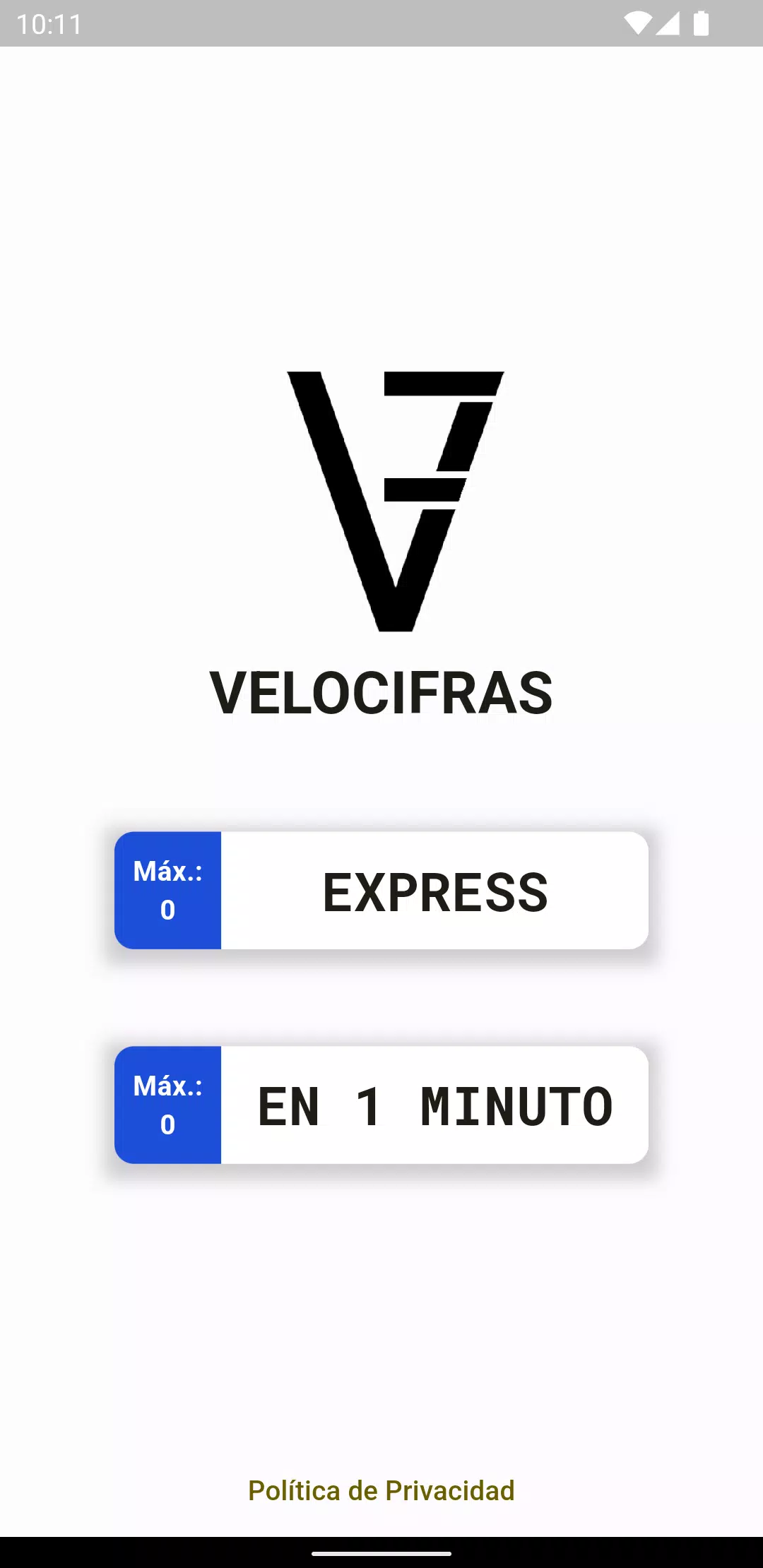 Velocifras - Juego Matrículas Capture d'écran 0