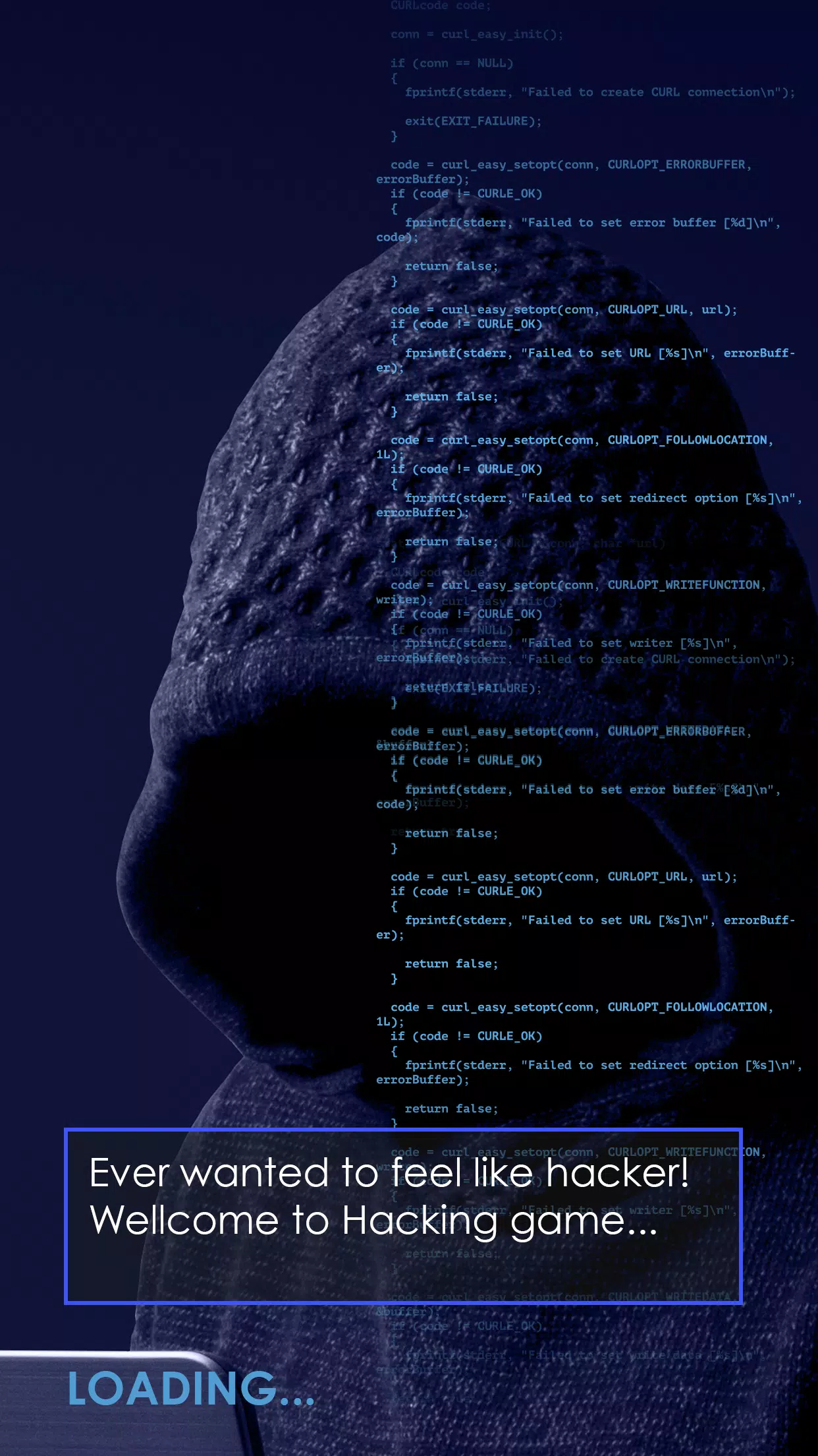 Cyber Hacker Bot Hacking Game スクリーンショット 0