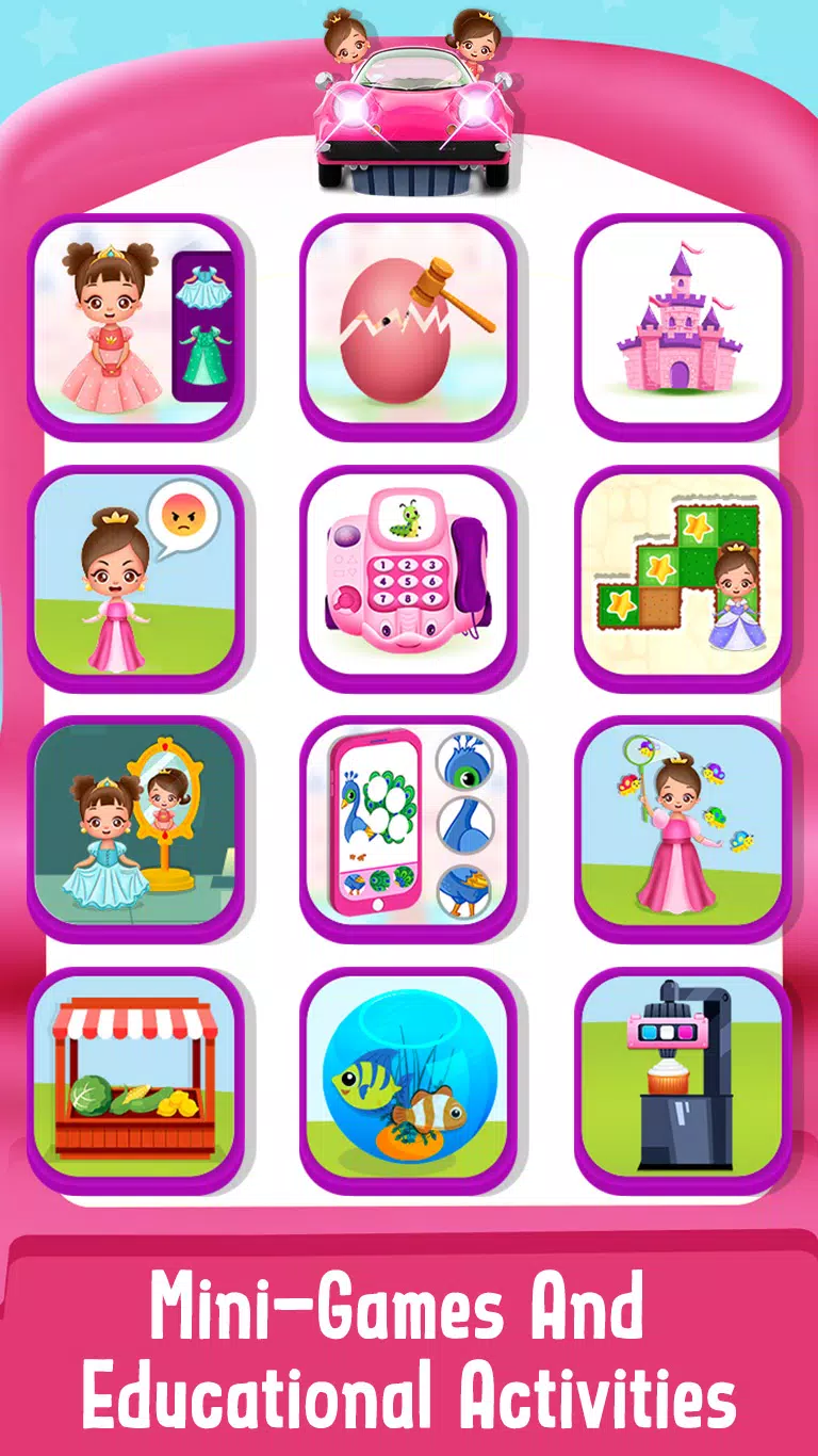 Baby Princess Car phone Toy Captura de pantalla 1