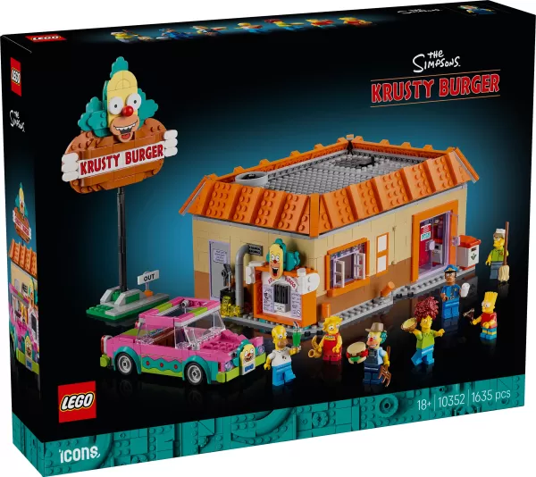 Lego belebt Simpsons Collaboration, enthüllt Krusty Burger Set