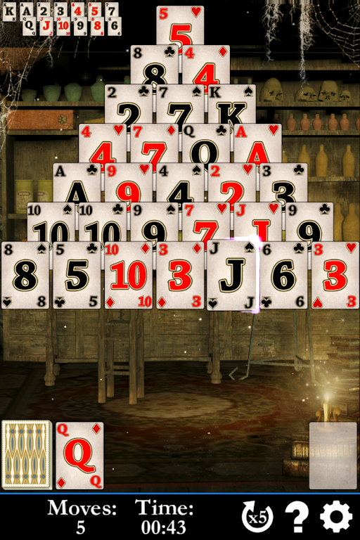 Tripeaks Solitaire - Wizards Captura de tela 3