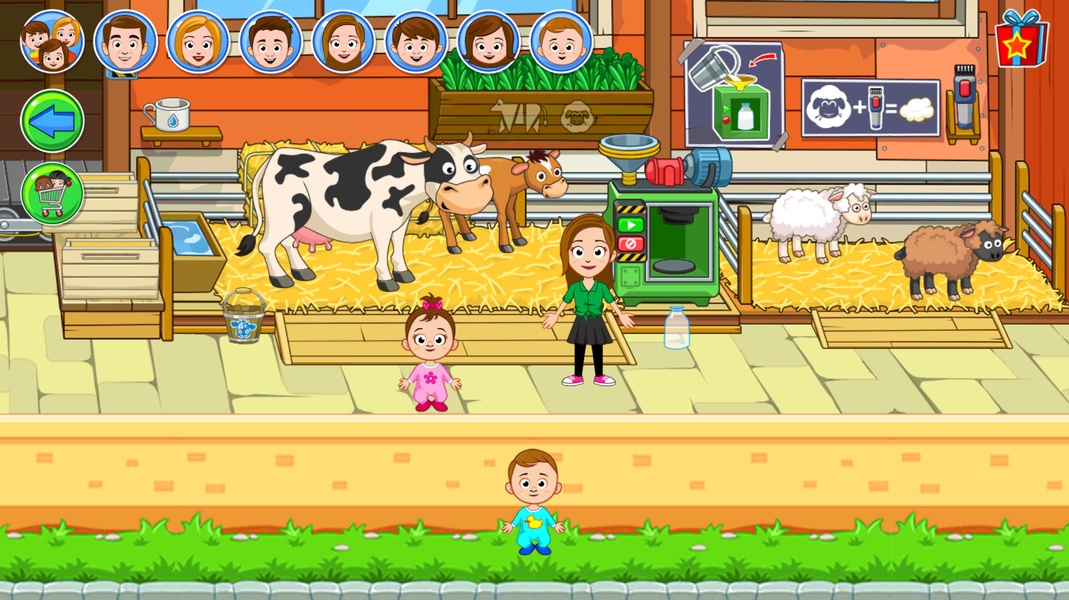 My Town Farm Animal game स्क्रीनशॉट 1