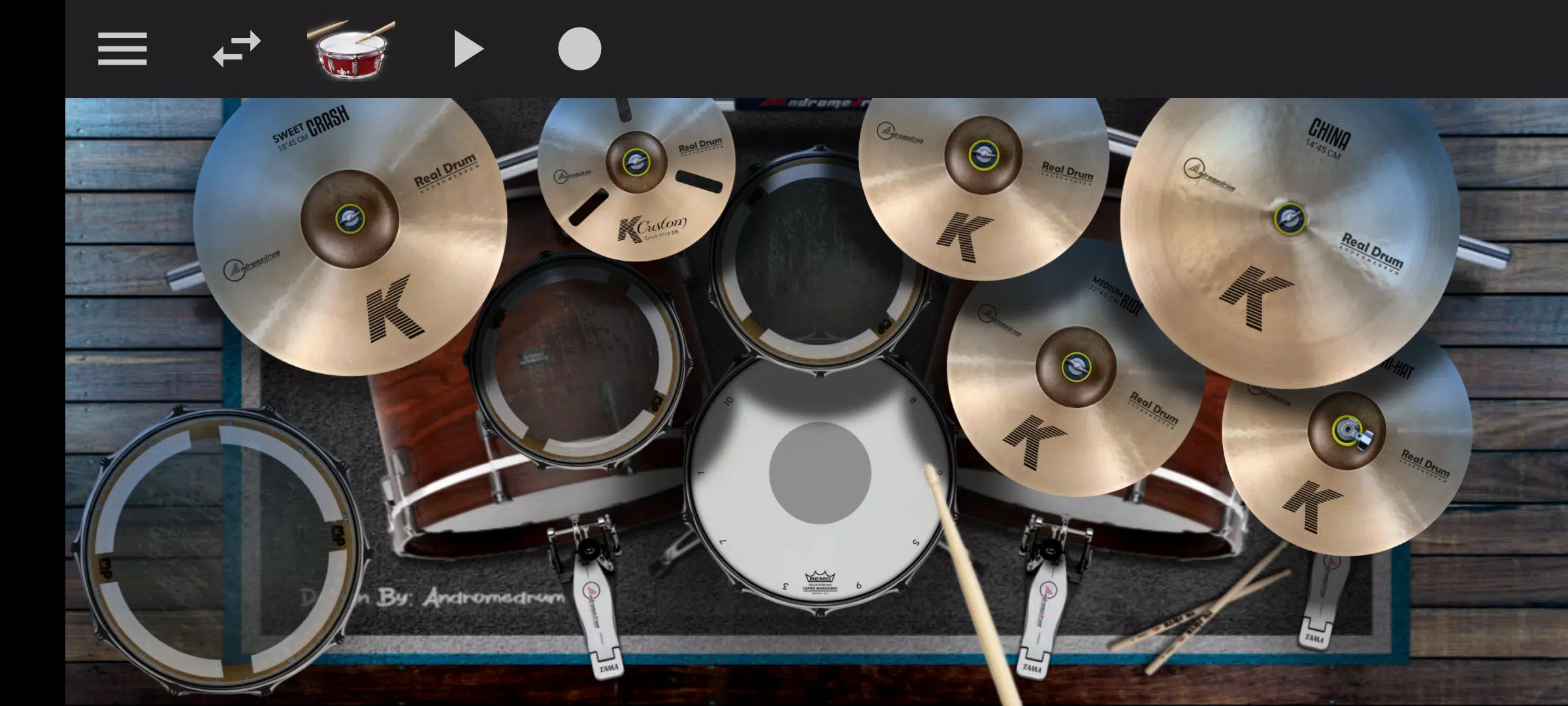 Mega Drum - Drumming App Скриншот 0