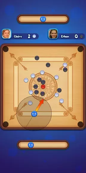 Carrom Strike - Disc Pool Game स्क्रीनशॉट 1