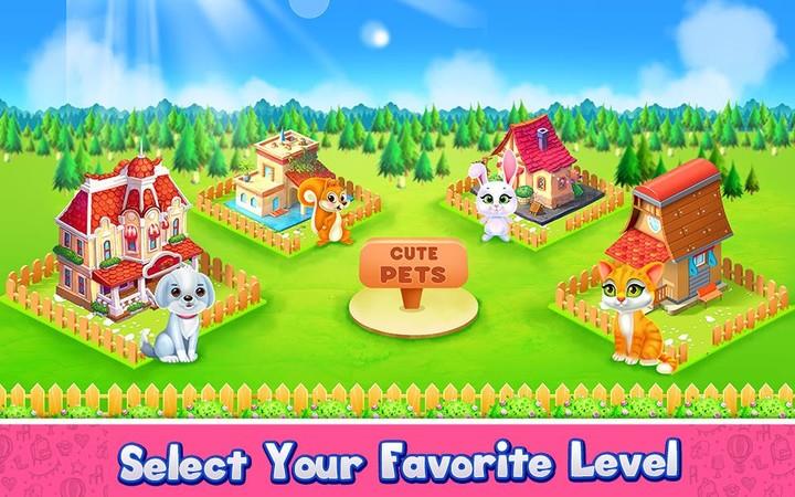 Cute Pets Caring and Dressup Captura de tela 1