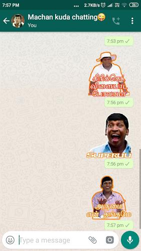 Tamil Stickers: WAStickerApps Capture d'écran 3