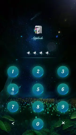 AppLock Theme Flying Butterfly Capture d'écran 1