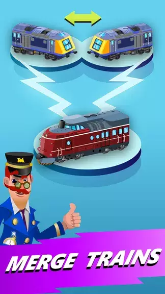 Train Merger Idle Train Tycoon Captura de tela 0