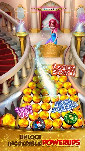 Princess Gold Coin Dozer Party Captura de pantalla 2