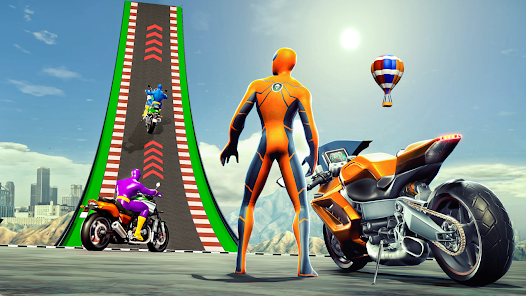 Super Hero Game - Bike Game 3D スクリーンショット 2