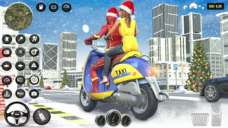 Superhero Bike Taxi Bike Games Captura de pantalla 1