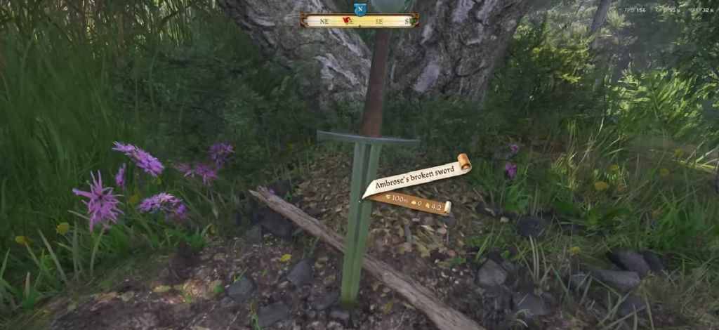 壊れた剣が地面に刺さったkcd2