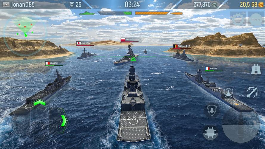 Naval Armada: 全球同服的海战策略手游应用截图第1张