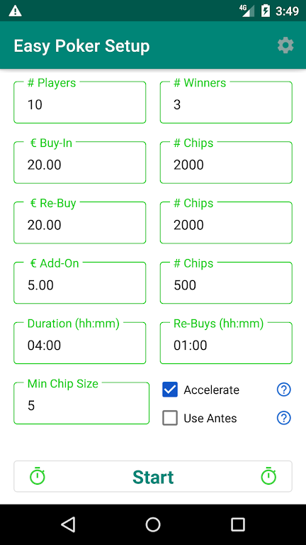 Easy Poker Tournament Timer应用截图第0张