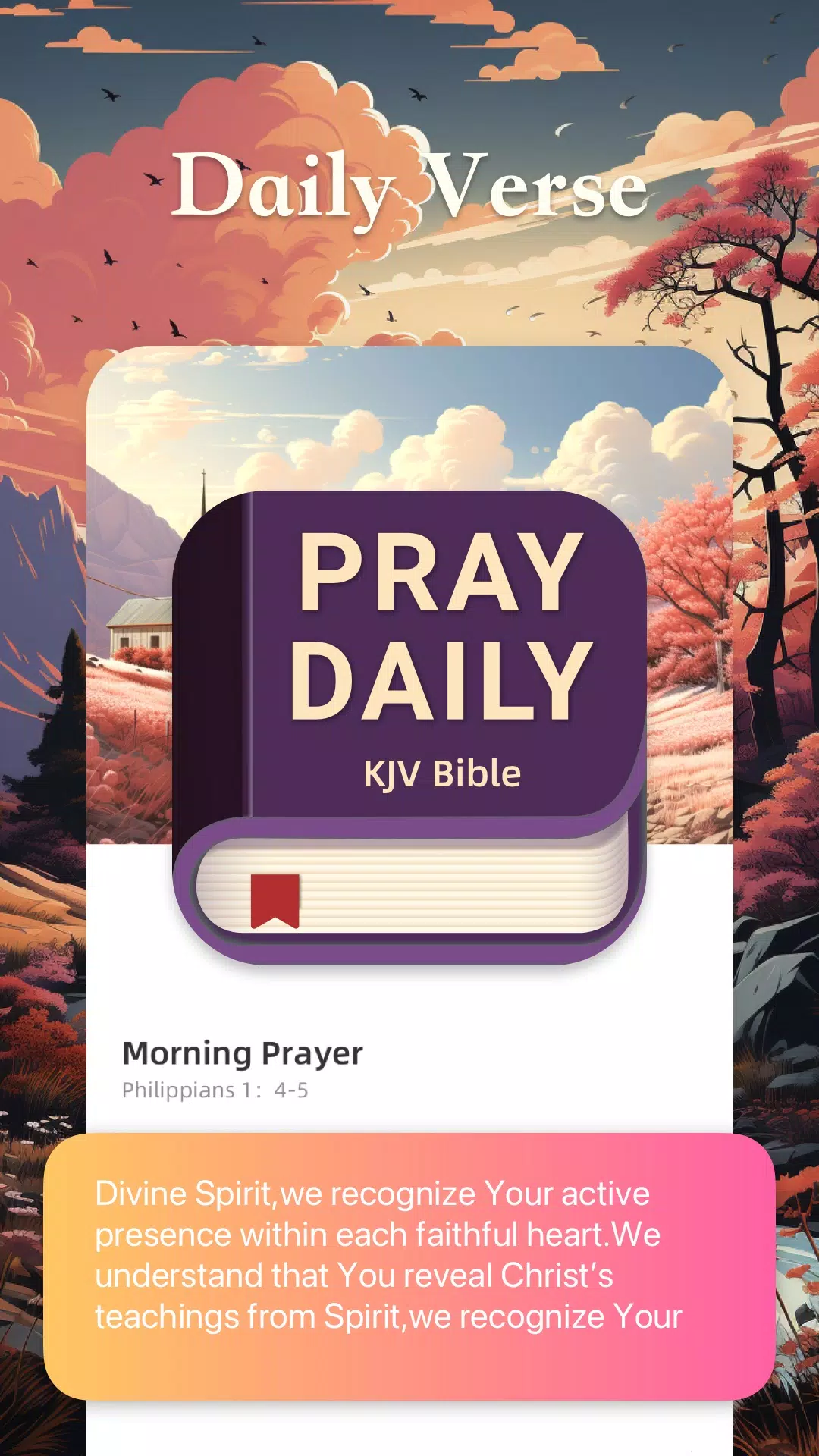 Pray Daily:KJV Bible स्क्रीनशॉट 0