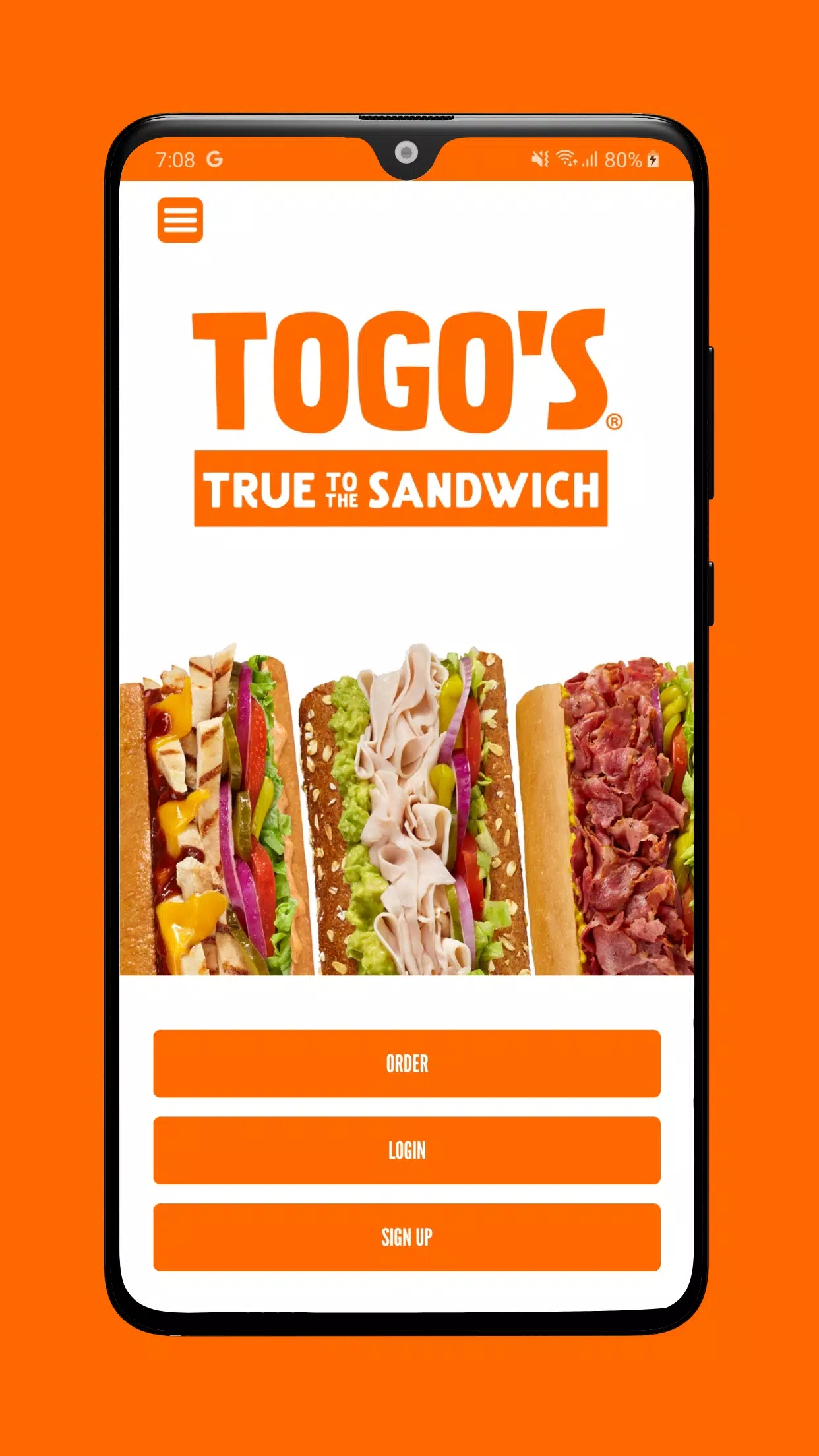 TOGO's Sandwiches应用截图第0张