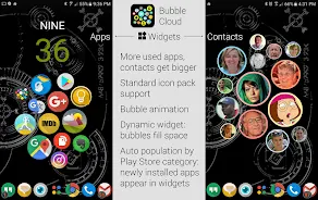 Bubble Cloud Widgets + Folders Скриншот 0