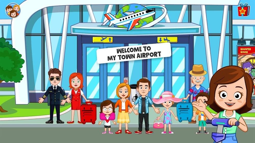 My Town Airport games for kids स्क्रीनशॉट 0