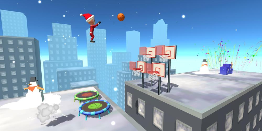 Jump Up 3D: Jogo de basquete Captura de tela 2