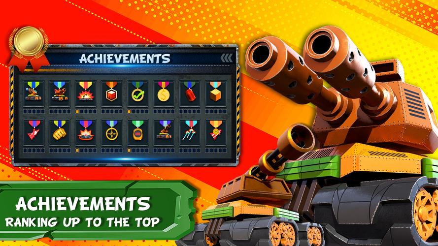 Tank Battles 2D Captura de tela 2