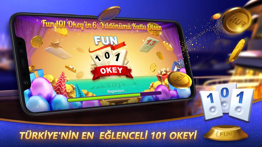 Fun 101 Okey® Captura de pantalla 3
