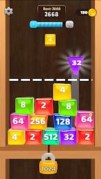 Jelly Cubes 2048: Puzzle Game Captura de pantalla 3