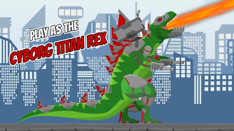 Cyborg Titan Rex: City Rampage Скриншот 0