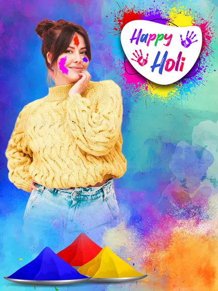 Happy Holi Video Maker Capture d'écran 2