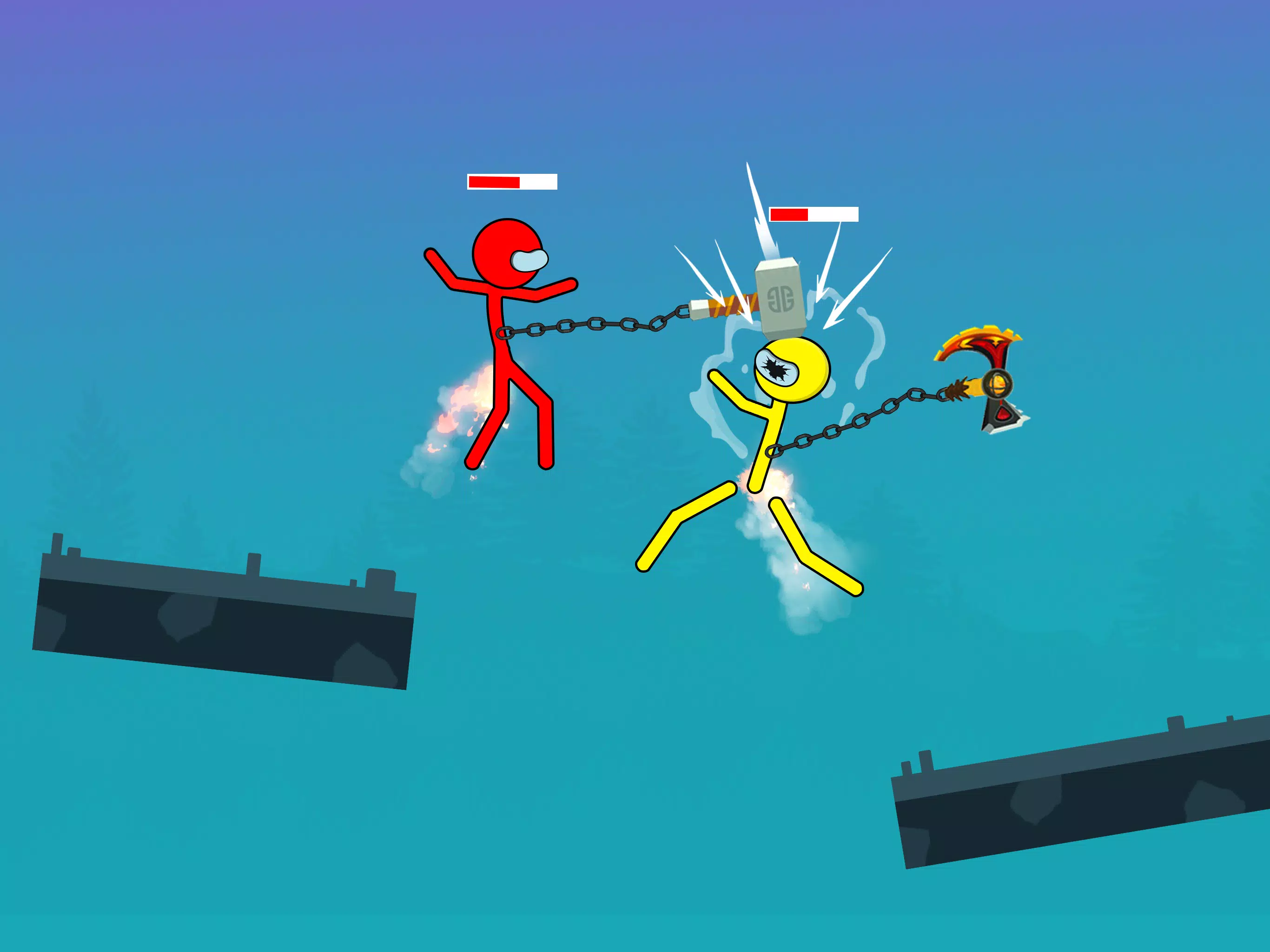 Stick Hero Stickman Smasher Screenshot 1