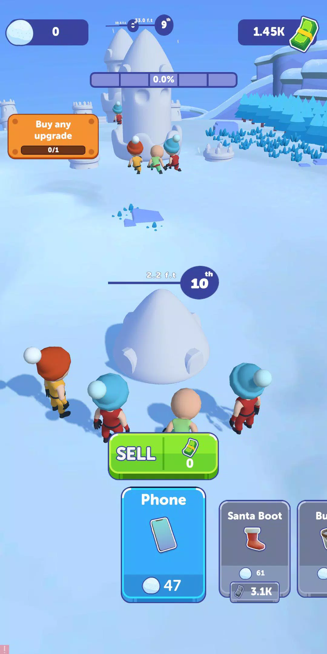 Snow Castle: Idle Clicker Captura de tela 0