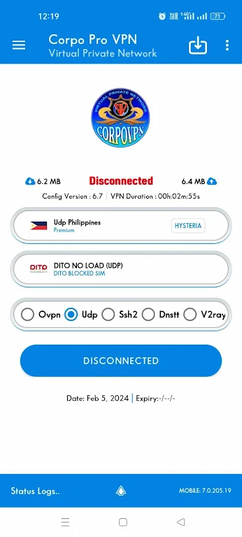 CORPOVPN PRO Captura de pantalla 2